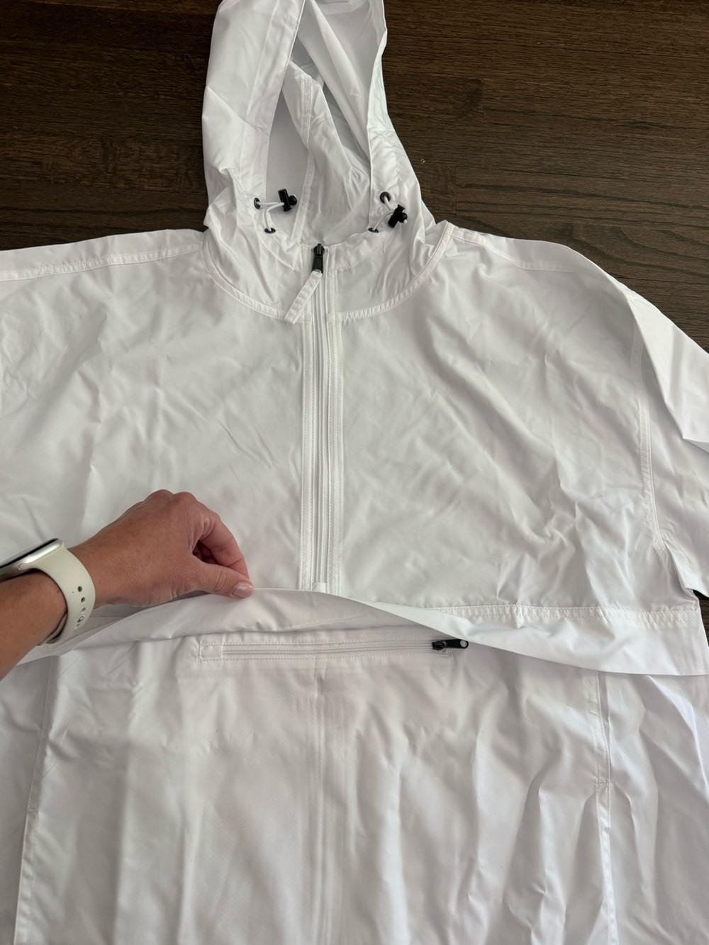 Champion Men’s White Hooded Windbreaker Jacket - Picture 3 of 7